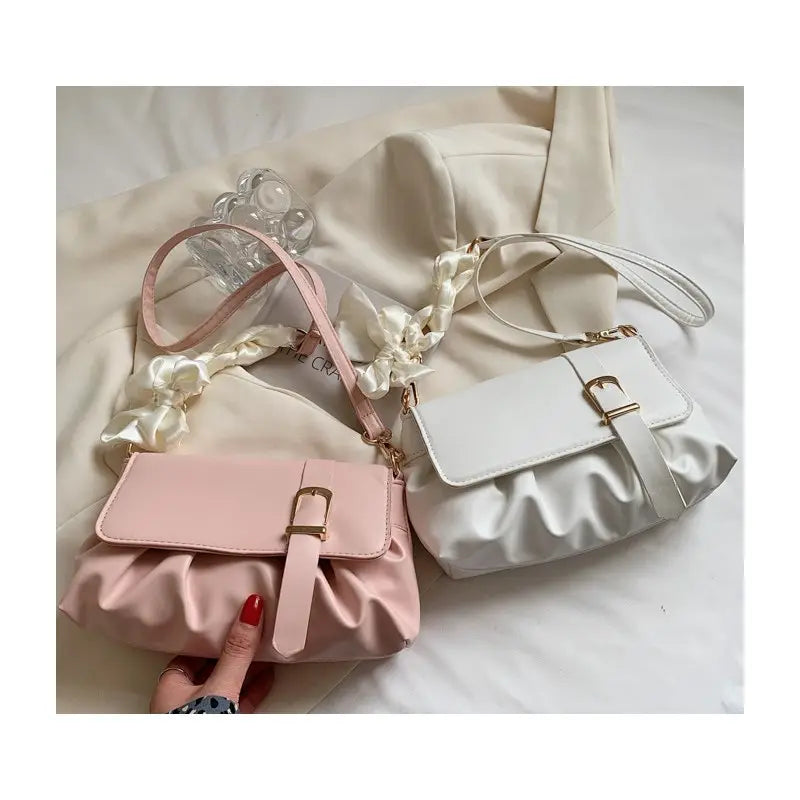 Dacida Girls Like Mini PU Evening Bag Wear-resistant Waterproof Wrinkled Soft Bag Light Small Handbag Shoulder Bag