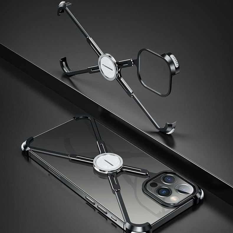 XTREMEDEALS Slim Aluminum Kickstand Bumper Frame