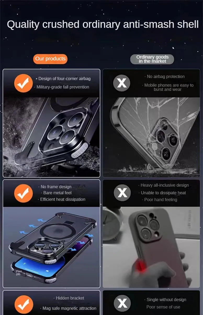 XTREMEDEALS Magnetic Stand Bezel-Less Protective Cover