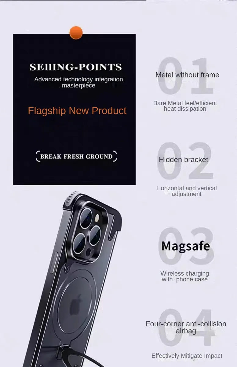 XTREMEDEALS Magnetic Stand Bezel-Less Protective Cover