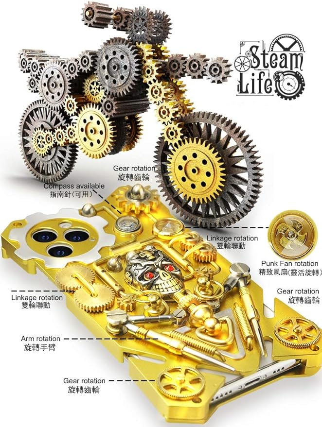 XTREMEDEALS Handmade Steampunk Metal Armor Cover