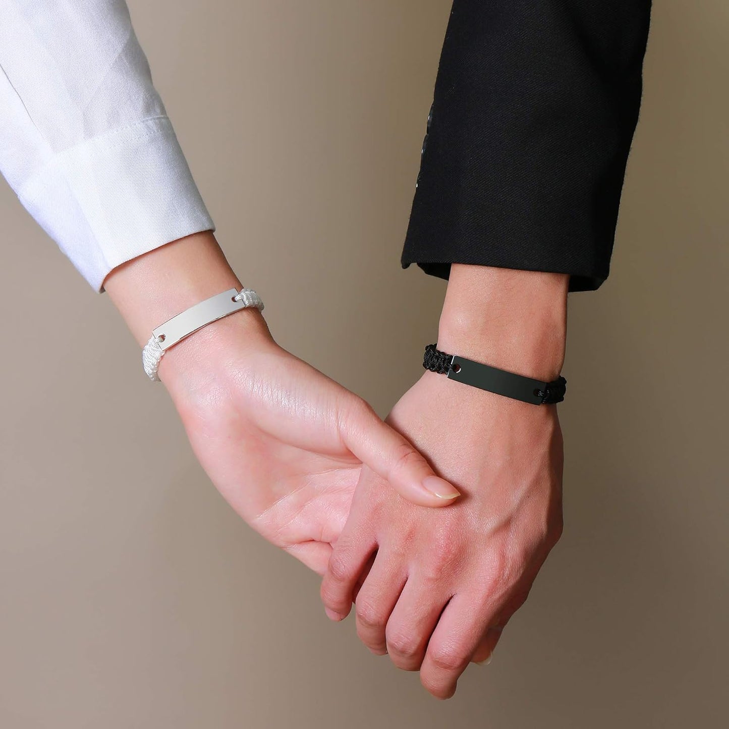 Dacida Matching Couples Bracelets for Women Men Long Distance Bracelets for Couples His Hers Bracelets Relationship Bracelets Anniversary Christmas Birthday Gifts