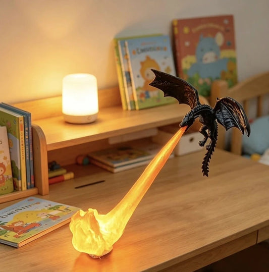 Dragon LED Flame Effect Night Light
