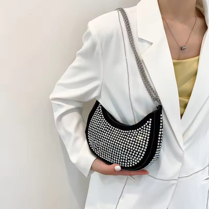 Dacida New Texture Personalized Shoulder Bag Temperament Fashion Crossbody Bag