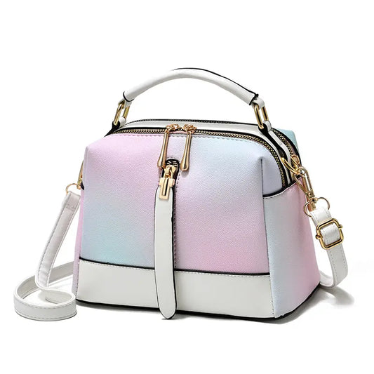 Jovelea Trendy Gradient Handbag Women's Bag Unique New Double Sided Zipper Handbag