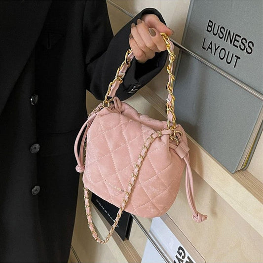 Jovelea New Lingge Versatile Unique Water Bucket Bag with High Quality Design Crossbody Bag
