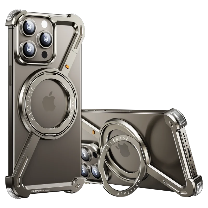 XTREMEDEALS Z Shape Metal Magnetic Bumper Case with 360° Rotating Holder – Lightweight Shockproof Protective Cover
