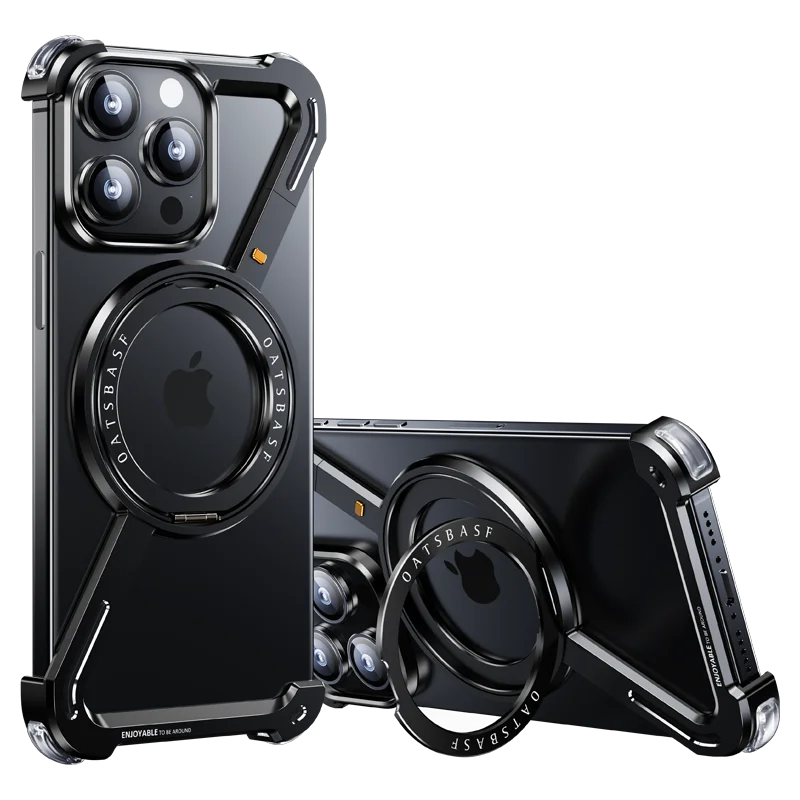 XTREMEDEALS Z Shape Metal Magnetic Bumper Case with 360° Rotating Holder – Lightweight Shockproof Protective Cover