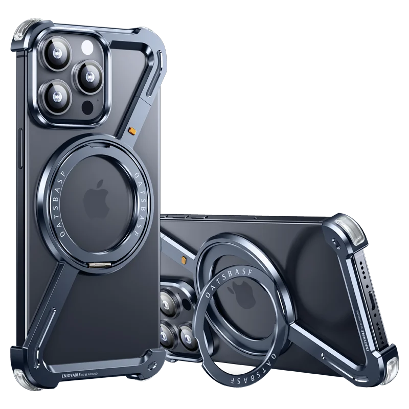 XTREMEDEALS Z Shape Metal Magnetic Bumper Case with 360° Rotating Holder – Lightweight Shockproof Protective Cover