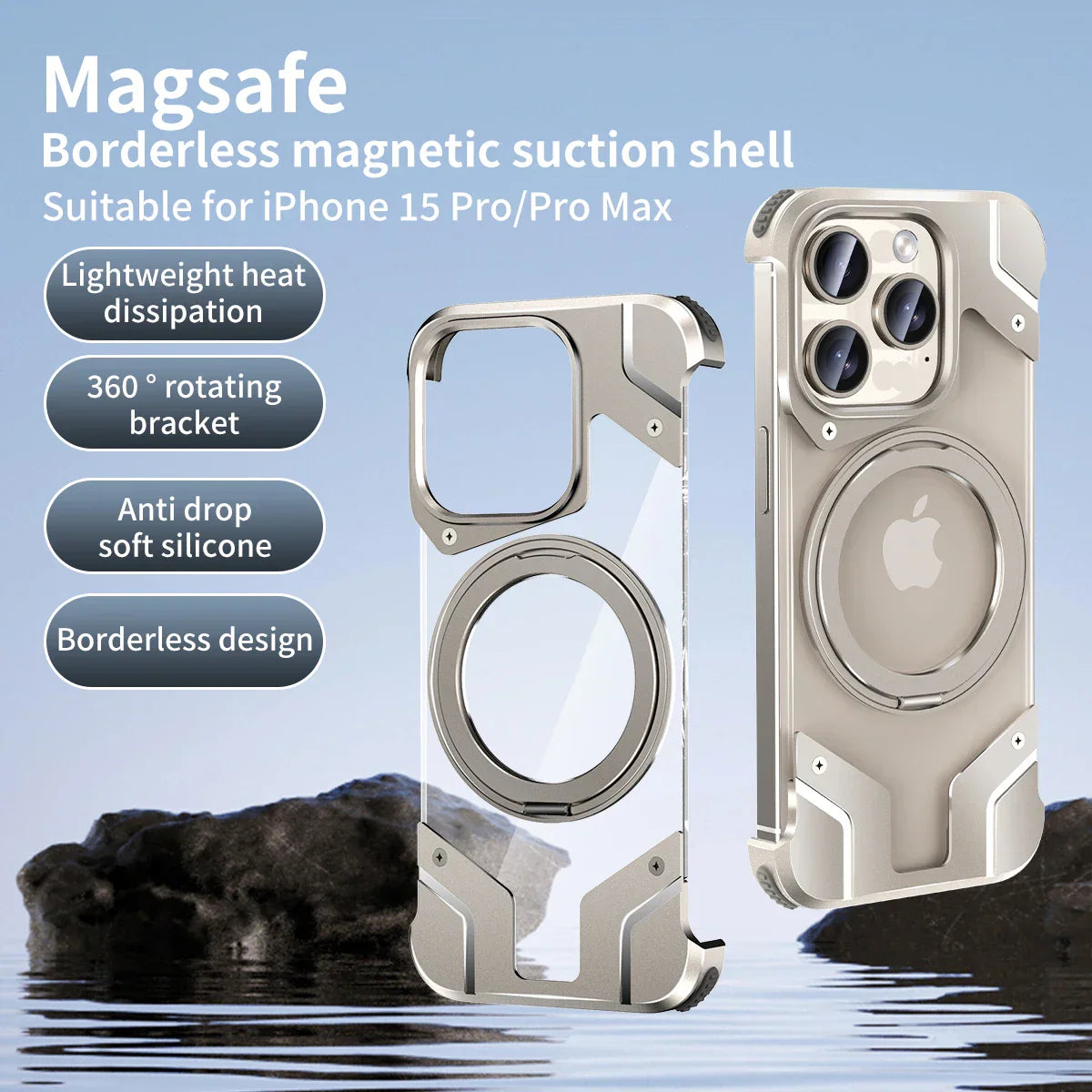 XTREMEDEALS Magnetic Stand Rimless Protective Cover